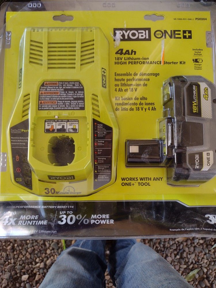 18v Battery And Charger 4ah