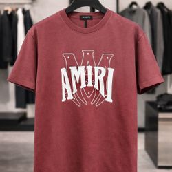 Amiri Burgandy Tshirt Small To Large 🔥3for$100