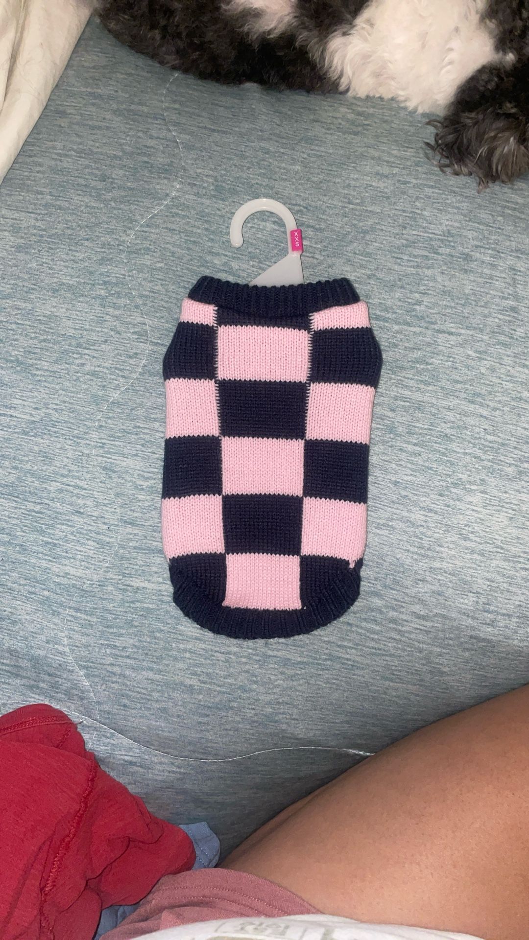 Checkered Dog Sweater