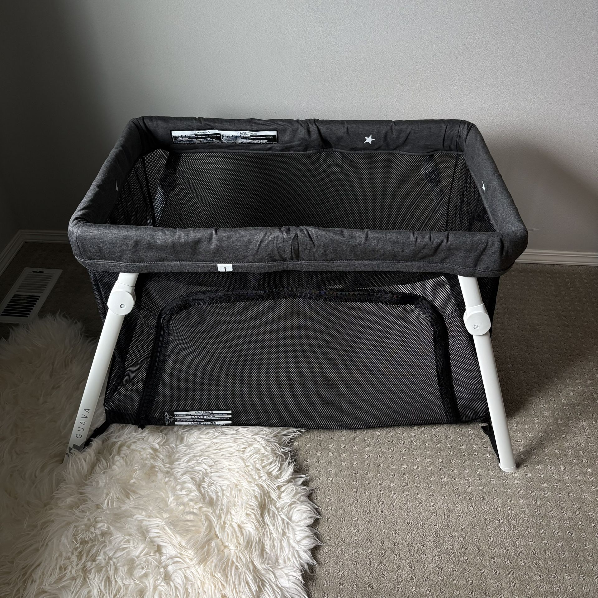 Guava Family Travel Crib, Travel Bed Certified Baby Safe Lightweight Backpack Design
