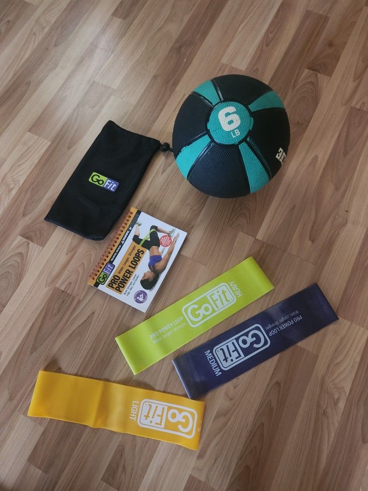 GoFit Bands And Medicine Ball