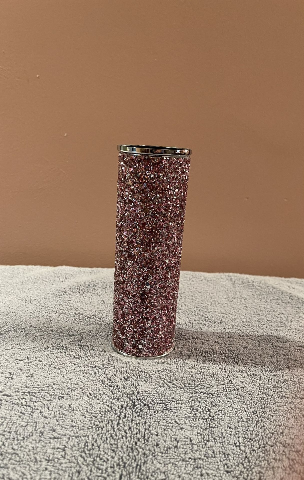 Pink Bling Bling Cylinder Container 