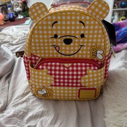 Disney Winnie The Pooh Gingham Backpack