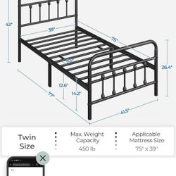 Twin Bed Frame Brand New in Box 