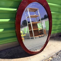 vintage Italian oval mirror