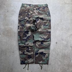 Vintage Military Camo Baggy Cargo Pants