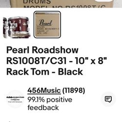 Pearl Road Show 10”Tom /wmountbrk
