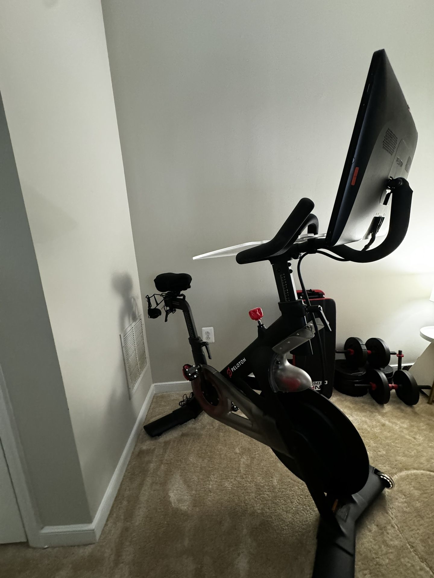 Peloton (Regular Pedals) No Special Shoes Needed Plus Laptop Tray