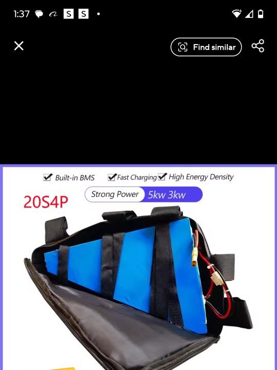 New Ebike Battery 72v 20ah 50A