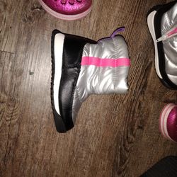 Two Pair Of Little Girls Shoes New