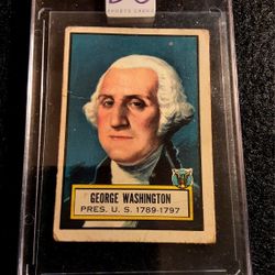 George Washington 1955 Topps look and see card! Rare !! 