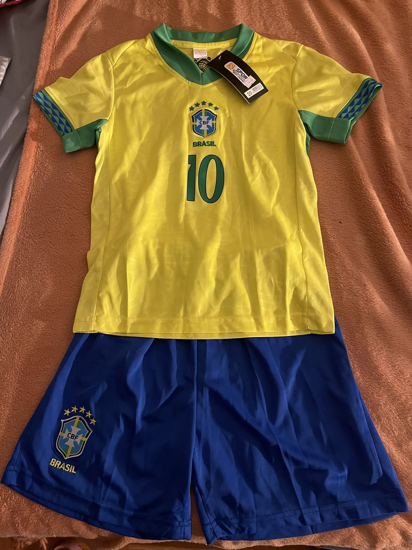 Boys Brazil Jersey Set