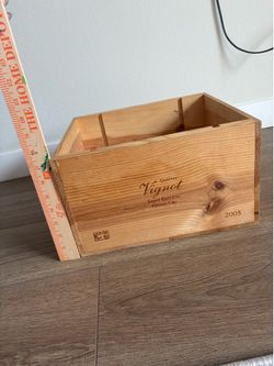 3 Wood Wine Boxes = $20