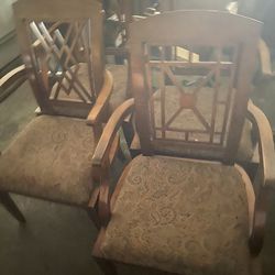 8 chairs strong solid wood 