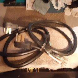 Two Six Foot,  Four Prong Appliance Cords