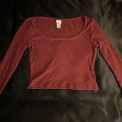 Red/Maroon H&M Long sleeve