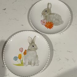 Set of 4; Assorted 8.5" Easter Salad Plates