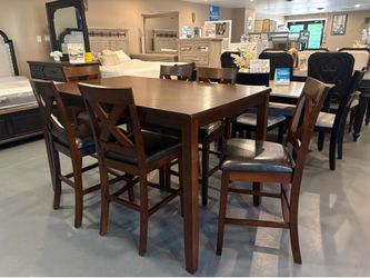 New 7pc Counter Height Dining Set