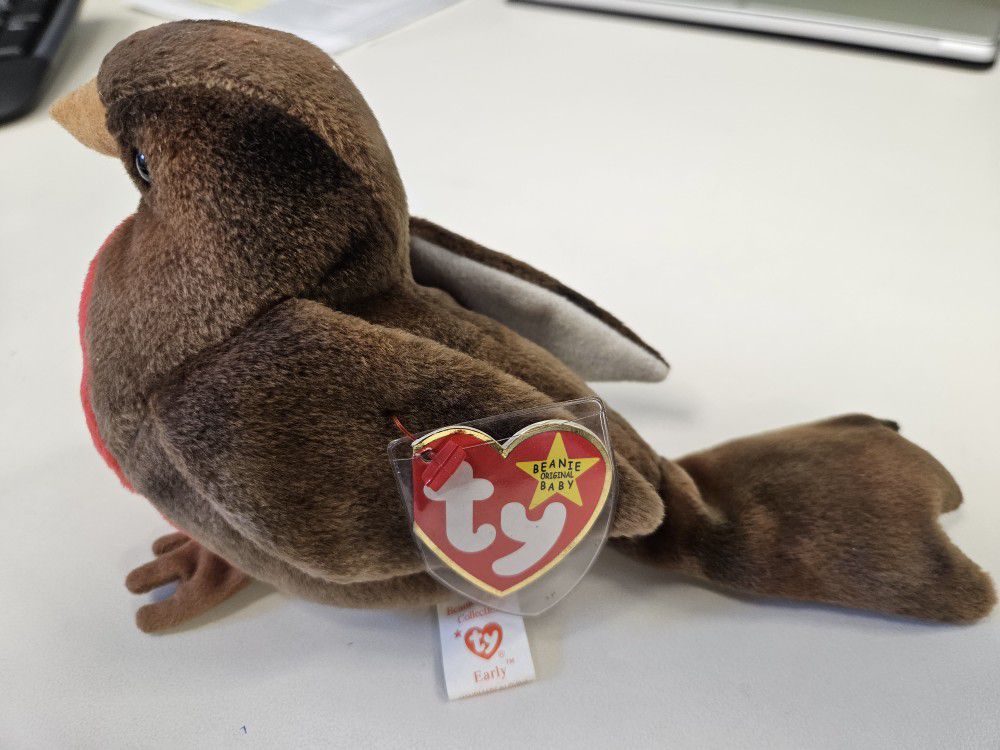 Ty Beanie Baby "Early" the Robin RARE/Tag Errors