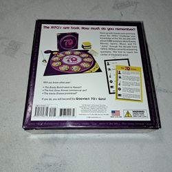 Brand New Open Box The 70's Trivia Board Game (Contents Are Factory Sealed)