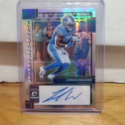 Jamaal Williams Rookie Autograph 2022 Lions