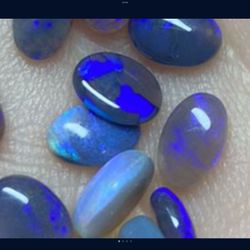 Cobalt Blue Lightening Ridge Natural Opal