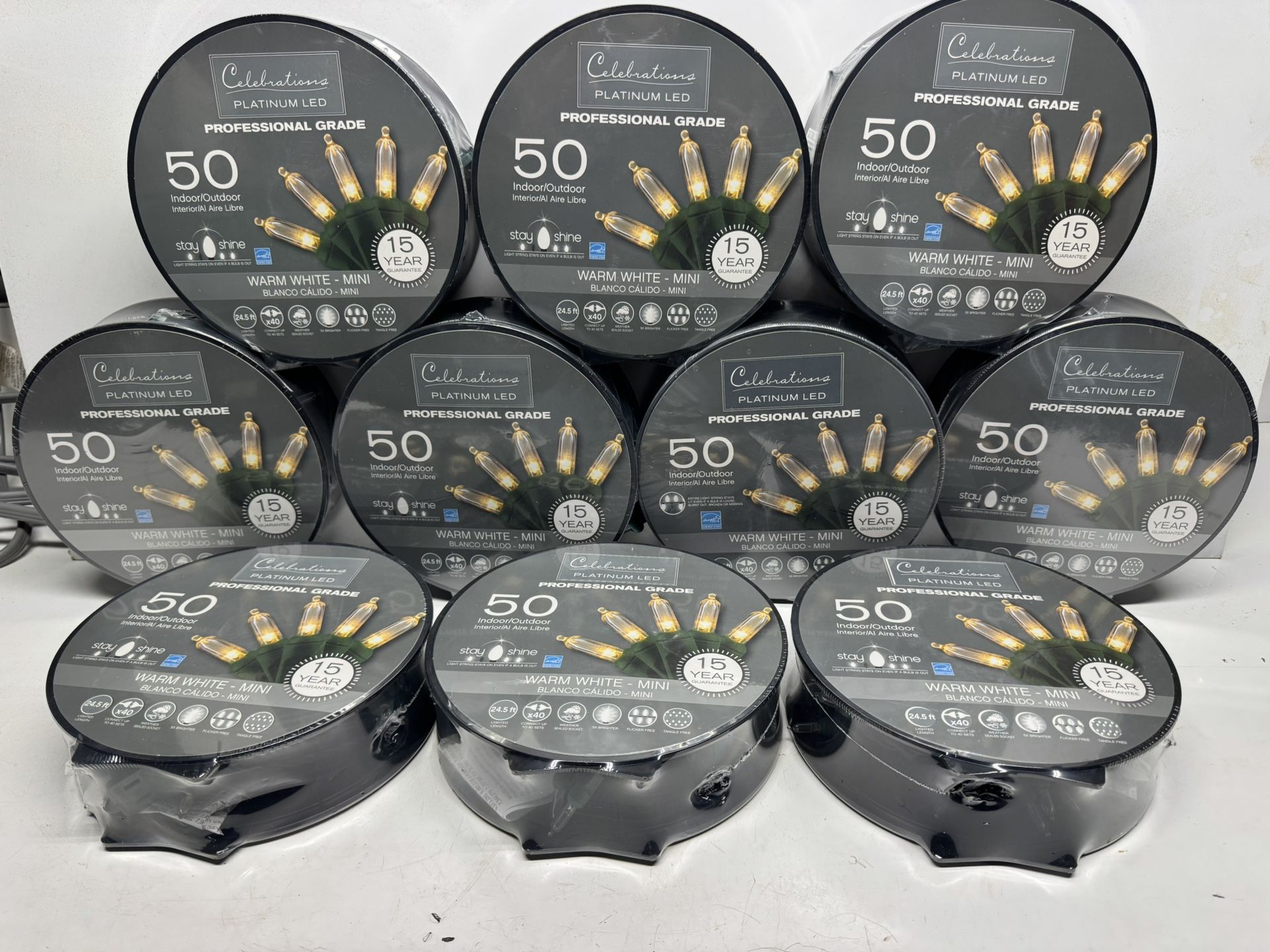 New Celebrations LED Warm White Mini Lights. (7) Sets Available. $7 A Set. Must Pick Up