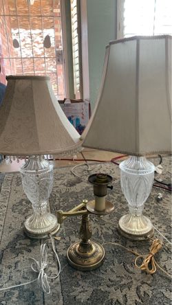 3 antique lamps