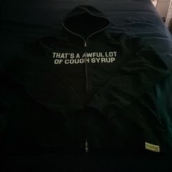 That’s A Awful Lot Of Cough Syrup Rhinestone Zipup