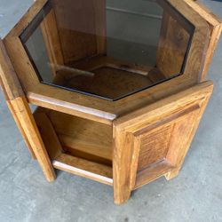 Glass Top End Table