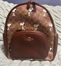 New Authentic Coach X Peanuts Snoopy Woodstock Court Backpack CBM25 - Sold Out Everywhere