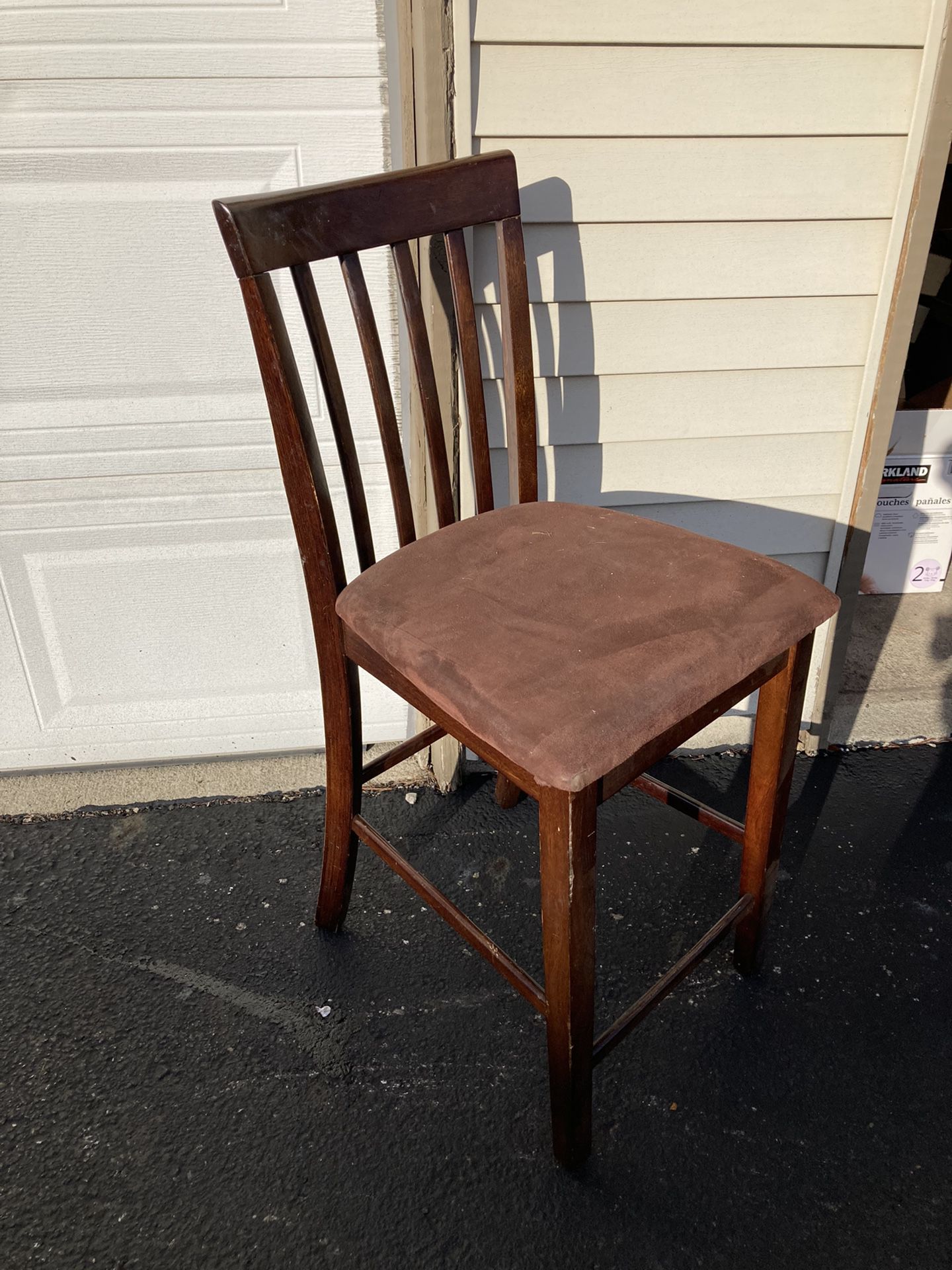 Counter Height Chairs, Wood Chairs, Set Of 3 Dining Chairs