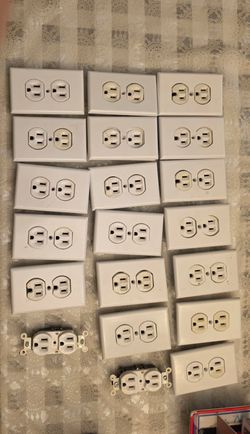 20 outlets with wall plates