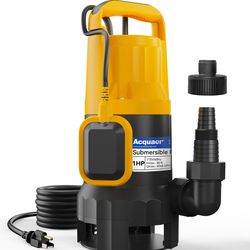 ACQUAER SUBMERSIBLE WATER PUMP 1HP 4948GPH WITH AUTOMATIC FLOAT SWITCH
