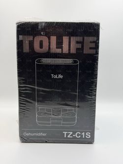 ToLife Dehumidifier Home 30oz 500sq ft Auto-Off Portable 7-Color LED Black