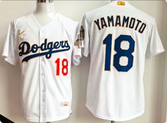 WHITE & GOLD DODGERS JERSEY DIFFERENT PLAYERS $50.- CASH PLEASE!!!