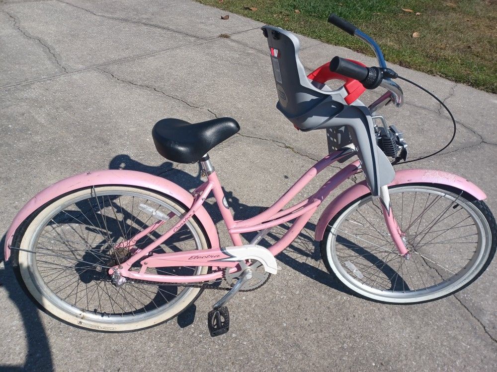 Electra Coaster 3 speed Cruiser Bike bicycle with Peg-Perego front child seat - $100 FIRM