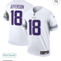 Vikings Justin Jefferson Dri-fit Jersey 100% Authentic Size LARGE New With Tags