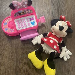 13 Inch Disney Minnie Mouse And Register 