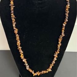 Real Stone Tiger Eye Necklace just $5 