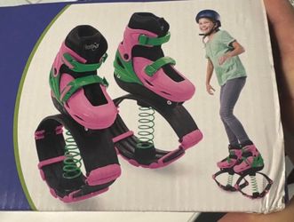 Hearthsong Jump2It Bouncy Spring Shoes - Large, Pink