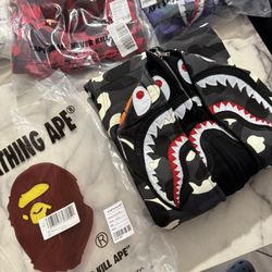 A Bathing Ape Full Zip Double Hoodie 