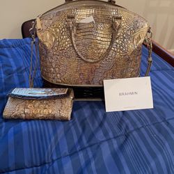 Beautiful Brahmin Bag With Wallet