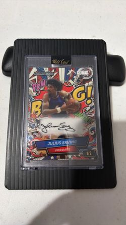Julius Erving Wild Card Alumination Comix Auto 1/2