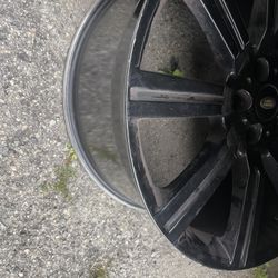 Black OEM Land Rover Rims 
