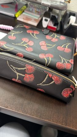 Coach notebook and pencil pouch
