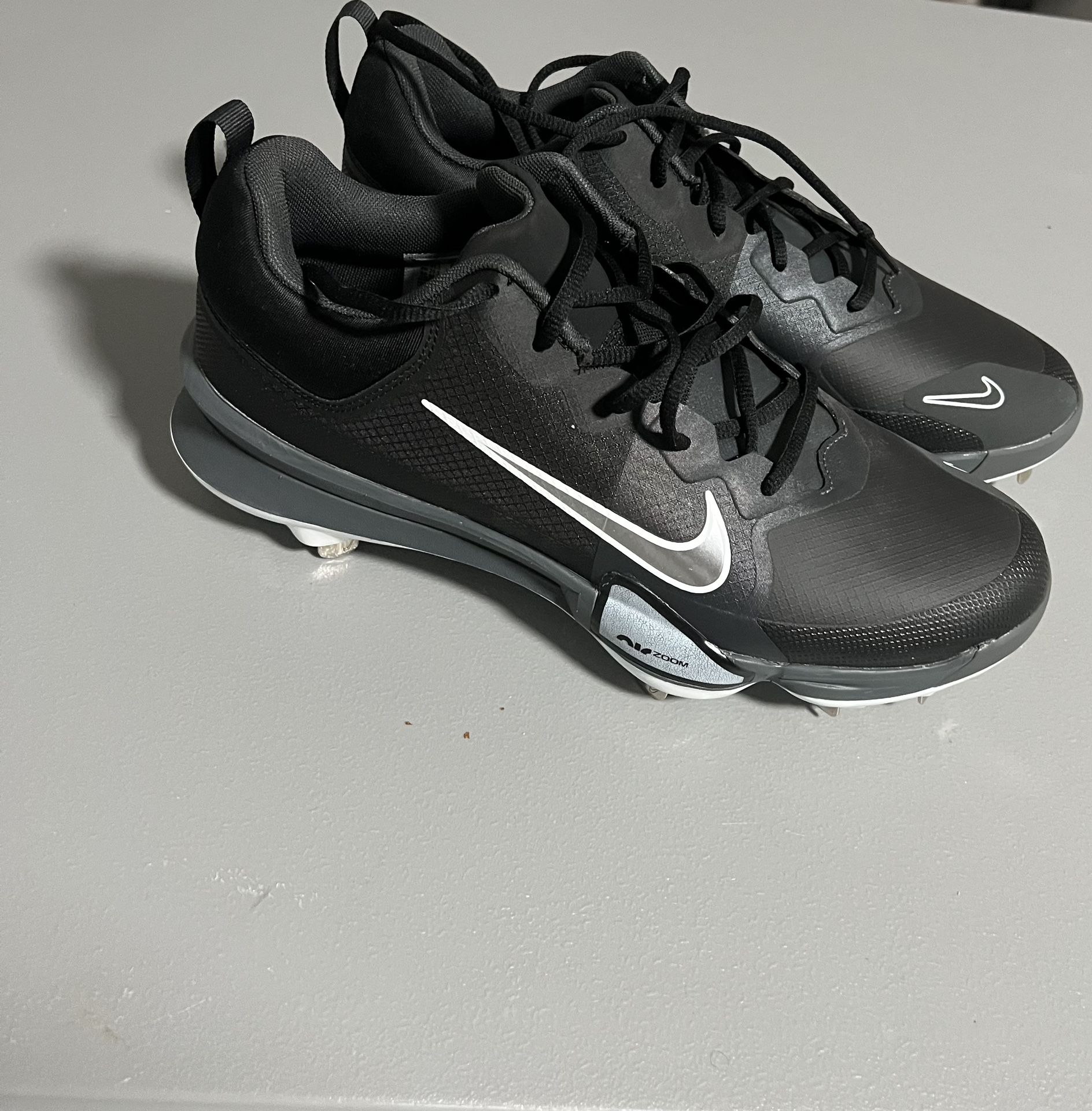 Nike Force Zoom Trout 9 Pro Black Anthracite White Metallic Silver