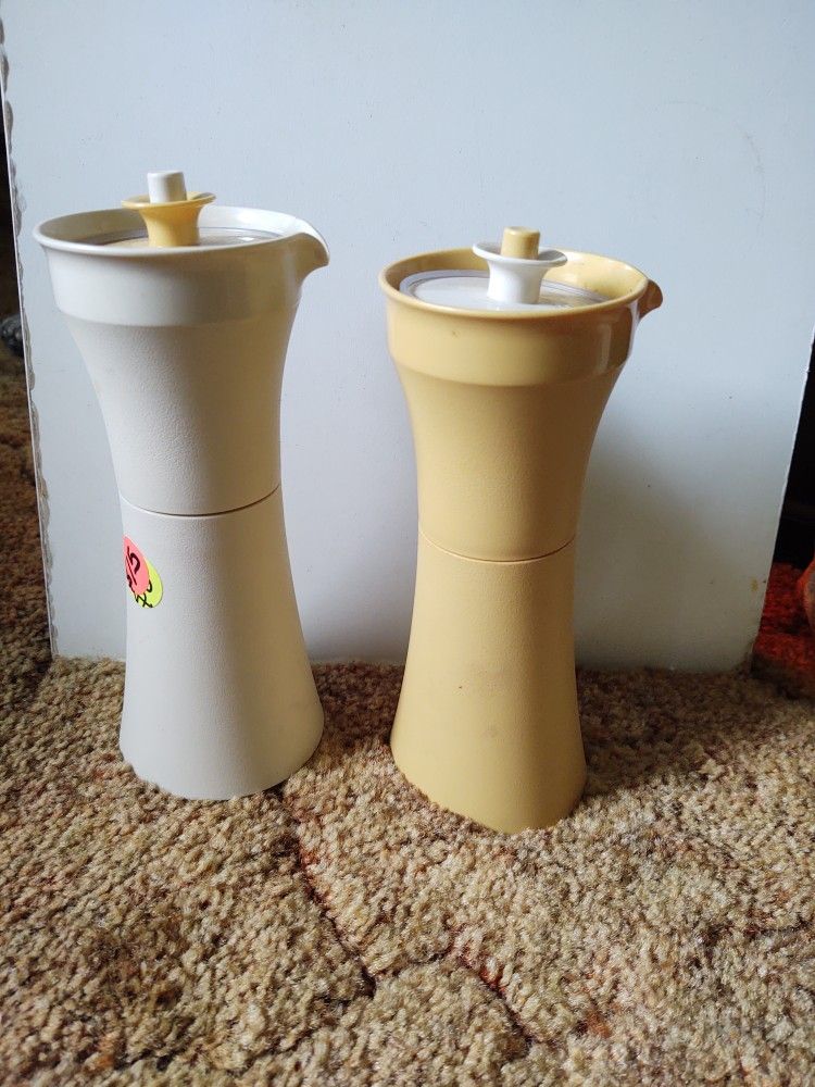 Vintage Tupperware Vinegar And Oil Cruets