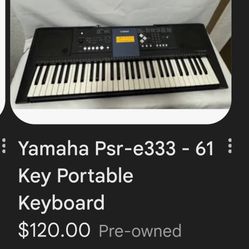 Yamaha Digital Keyboard PSR-E3333