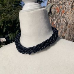 Many Strands Beaded Necklace 
